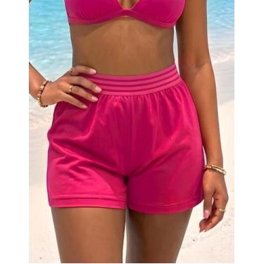 Imagem de Short de Praia Feminino Verão Saída de Praia Chalaróste MP100005, Rosa