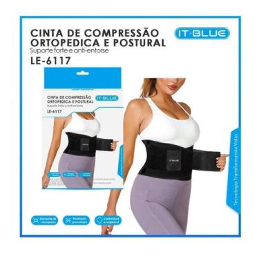 Imagem de Cinta de compressao ortopedica e postural it blue