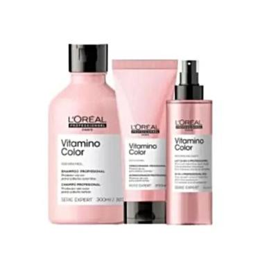 Imagem de Kit Loréal Vitamino Color Shampoo + Cond pq+ Leavein 190ml - Loréal Pr