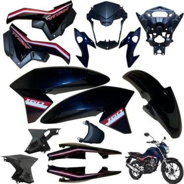 Imagem de Kit Carenagem Cg Titan 160 Modelo 2016 / 2021 Completo - Sportive, AZU
