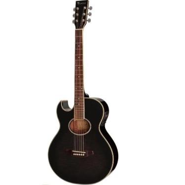 Imagem de Violão Canhoto Elétrico Eagle GL36 EQ BKB Cutway