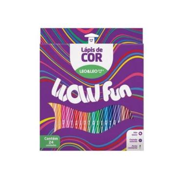 Imagem de Lápis de Cor Wow 24 Cores Redondo - Leo&ampLeo - Leo&Leo