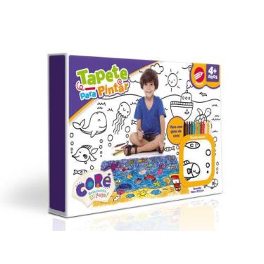 Imagem de Tapete Infantil Bebê Para Pintar Marinho Coré Toyster
