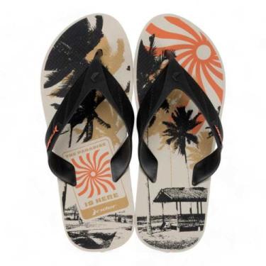 Imagem de Chinelo Rider Strike Point Masculino 12325, Bege, Preto, Laranja, 39