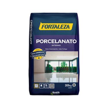 Imagem de Cimento Colante 20kg para Porcelanato Interno 7262 Alta Aderência e Resistência Fortaleza