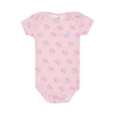Imagem de Body Manga Curta Bebê Menina Kiko Ref 11333, g, Rosa