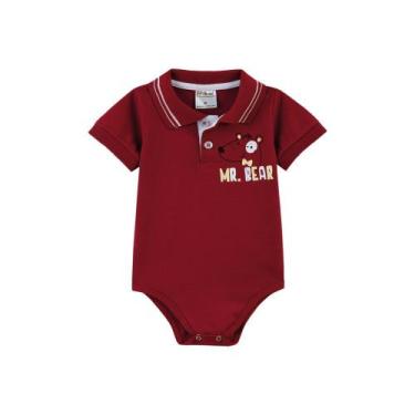 Imagem de Body para bebê manga curta polo ref 70072 - Fantoni, P, Marsala