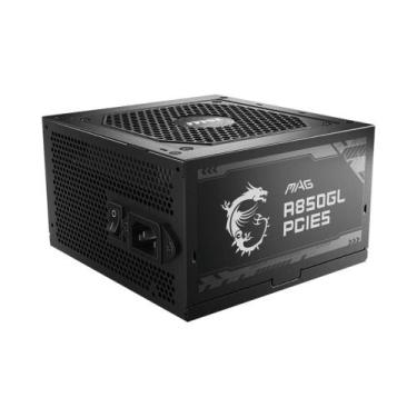Imagem de Fonte MSI MAG A850GLS 850W 80 Plus Gold Modular PFC Ativo Com Cabo Pre