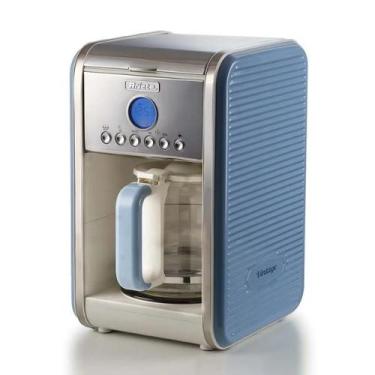 Imagem de Cafeteira Programável e Com Filtro 220V 900W Vintage Azul Ariete, 220V