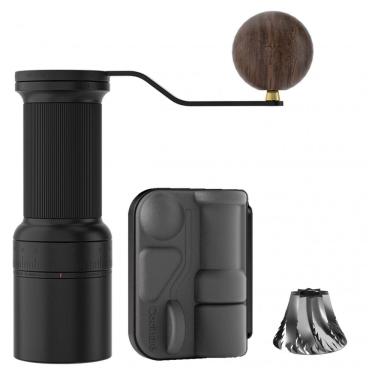 Imagem de Moedor de café manual Cocinare ESSENCE GO B38 Ultra preto obsidian 30g GhostEdge Ultra 80 ajustes