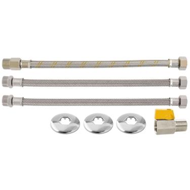 Imagem de Kit Aquecedor de Passagem com Mini Válvula Flexível 0,40m Modelo 180508-61 GLP Blukit