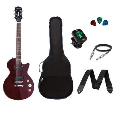 Imagem de Kit Guitarra Strinberg Les Paul LPS200 Vinho