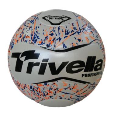 Imagem de Bola Futebol de Campo Trivella 100% PU Profissional, Branco, Verde