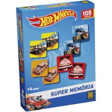 Imagem de Jogo Super Memória Hotwhwels 4424 JOGO SUPERMEMORIA HOTWHWELS 4424 - G