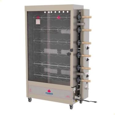 Imagem de Forno Assador Rotativo Infravermelho a Gás Progás PR-631 Com 6 Espetos