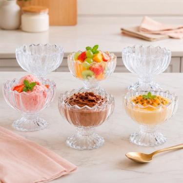 Imagem de Jogo de Taças Sobremesa 110ml Para Sorvetes, Sobremesa e Doces - Dolce
