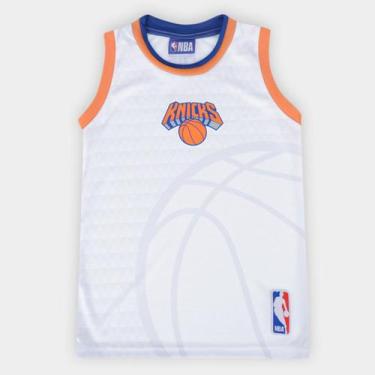 Imagem de Regata NBA Juvenil New York Knicks Blooming Braziline, Branco, 10A