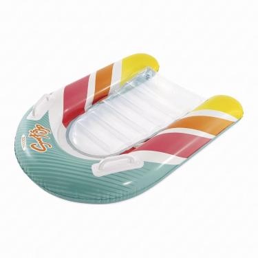 Imagem de Boia Inflável Infantil Surf's Up Prancha de Surf com Base Transparente Verde Intex 79CM Até 40kg