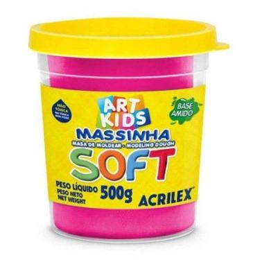 Imagem de Massa de modelar Soft 500g - Rosa 107 - Acrilex