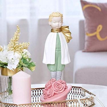 Imagem de Pkfinrd Ornamentos nórdicos criativos pequenos príncipe modernos minimalistas para sala de estar, decoração para casa, artesanato, ornamentos 13 x 34 cm