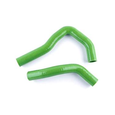Imagem de LUXERAD Tubo de mangueira de radiador de silicone de desempenho de 3 camadas 4,5 mm para HON DA ACU RA INTEGRA TYPE S TYPE R DC5 K20A RSX (verde)