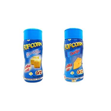 Imagem de Temperos P/ Pipoca Popcorn Cx 12 Frascos. 6 Manteiga - 6 Queijo