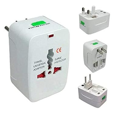 Imagem de Adaptador de Tomada Universal Viagem Internacional Europa Asia Mais de 150 Países Bivolt - CompleteStore®