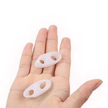 Imagem de Sandália de dedo de silicone com protetores de dedo para dedo com almofadas metatarsianas Hallux Valgus, gel de correção de silicone para cuidados com os pés, protetor de dedos, ajustador