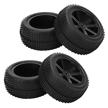 Imagem de VGEBY 4 peças de pneus universais off-road para veículos de corrida ZD 1/10 RC carro preto