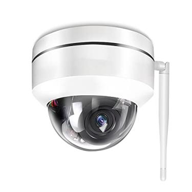 Imagem de Câmera IP externa 5MP HD Câmera de vigilância de vídeo com zoom óptico 5x Áudio bidirecional detecção de movimento com visão noturna IP66 à prova d'água para ambientes internos e externos