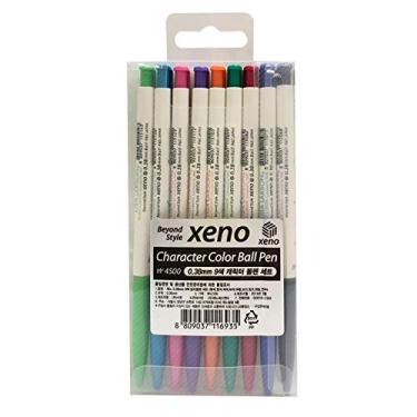 Imagem de Xeno Novo conjunto de 9 cores de caneta esferográfica de 0,38 mm para bebê do Mikey
