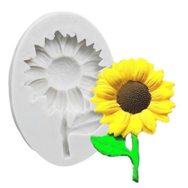 Imagem de Molde De Silicone Flor, Girassol, Jardim