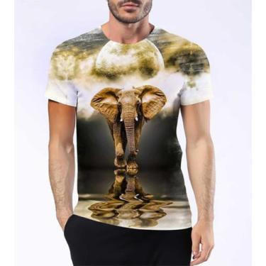Imagem de Camisa Camiseta Elefante Africano Asiático Maior Em Terra 6 - Estilo K