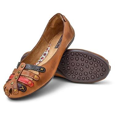 Imagem de Sapatilha femininna jovem brisa couro 3001 BP whisky cores Cor:Marrom;Tamanho:35;Genero:Feminino