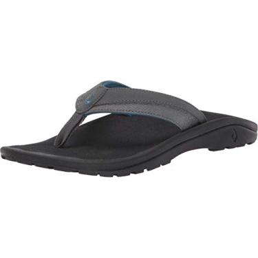 Imagem de Sand lia masculina OLUKAI 'Ohana Koa, Dark Shadow/Dark Shadow, 17