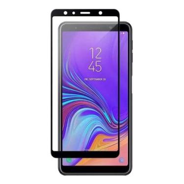 Imagem de Película De Gel 5D Samsung Galaxy A7 2018 Nano Gel Transparente Com Bo