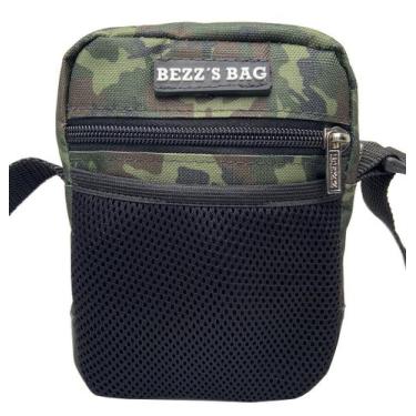 Imagem de Bolsa Shoulder Bag Bezz Transversal Moda Unisexx Pochete Verde Militar