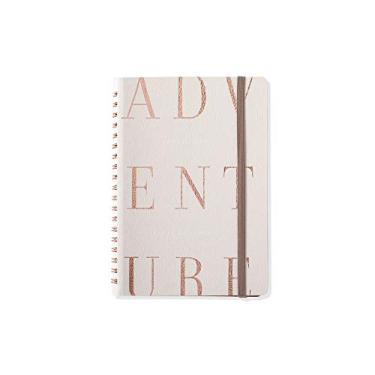 Imagem de Livro de viagem de couro vegano com franjas, 160 páginas, 21 x 17 cm, marfim (876002)