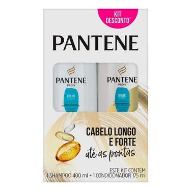 Imagem de Kit Pantene Shampoo 400ml+ Condicionador 175ml Brilho Extremo