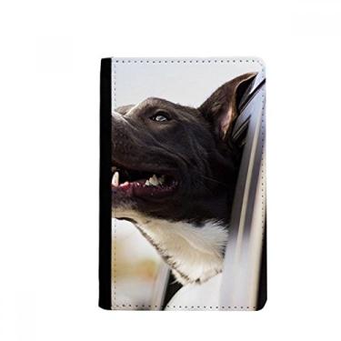 Imagem de Porta-passaporte com foto de animal de cachorro preto capa carteira bolsa para cartão, Multicolorido.