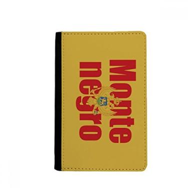Imagem de Porta-passaporte com nome da bandeira do país de Montenegro Notecase Burse capa carteira porta-cartão, Multicolor