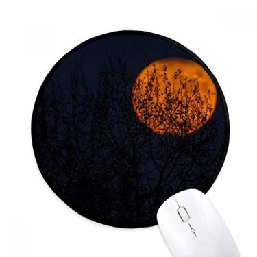 Imagem de DIYthinker Red Shadow Planet Nebulae Blue Mouse Pad Desktop Office Tapete redondo para computador