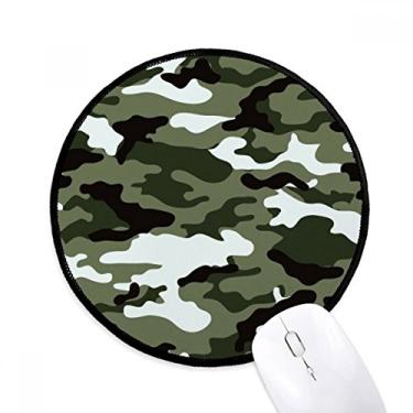 Imagem de Tapete de mouse padrão ilustração de grão de arte de linha de camuflagem desktop escritório tapete redondo para computador