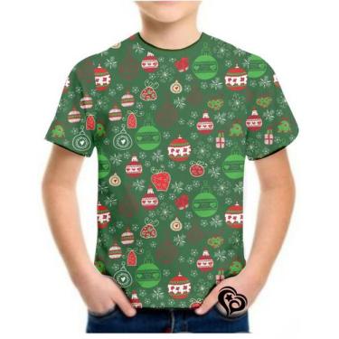 Imagem de Camiseta De Natal Masculina Papai Noel Infantil Blusa Est3 - Alemark