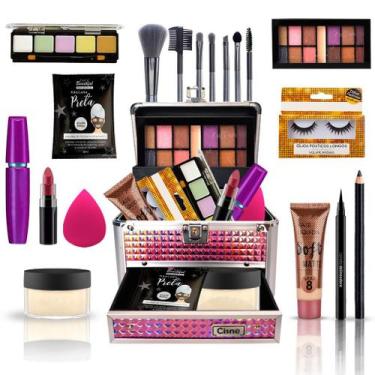 Imagem de Maleta Maquiagem Mega Completa  Essencial Ultra Top - Bazar Na Web