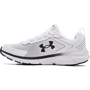 Imagem de Under Armour Charged Assert 9 Tênis de corrida masculino, Branco/preto, 45