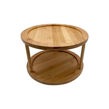 Imagem de Oikos - Organizador Giratório de Bambu 2 Andares para Mesa