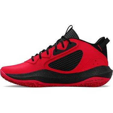 Imagem de Under Armour Tênis de basquete infantil Grade School Lockdown 6, Vermelho, 18