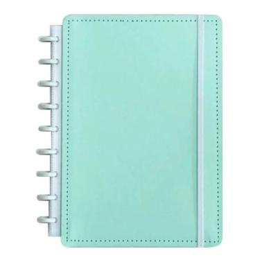 Imagem de Caderno Médio 80 Folhas Verde Pastel Caderno Inteligente