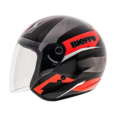 Imagem de Capacete Aberto Moto Bieffe Allegro VTR Preto/Vermelho 61